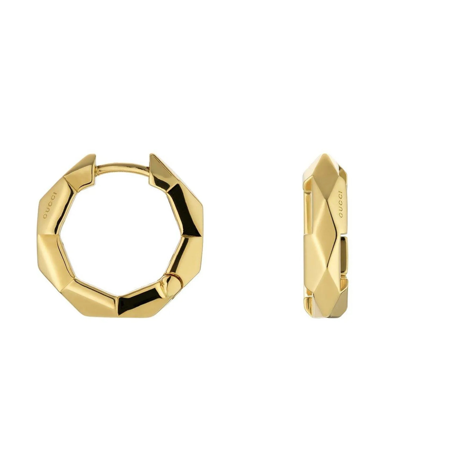 Gucci Link to Love 18ct Yellow Gold Hoop Earrings