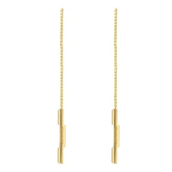Gucci Link to Love 18ct Yellow Gold Chain Drop Earrings