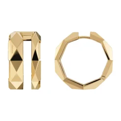 Gucci Link to Love 18ct Yellow Gold Hoop Earrings