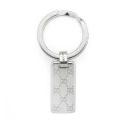 Gucci Signature GG Silver Keyring