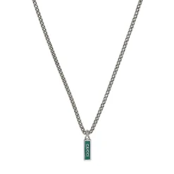Gucci Silver Aria Tag Pendant