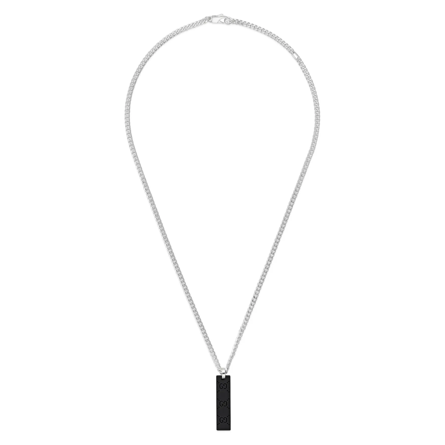 Gucci Tag Silver Men’s Necklace