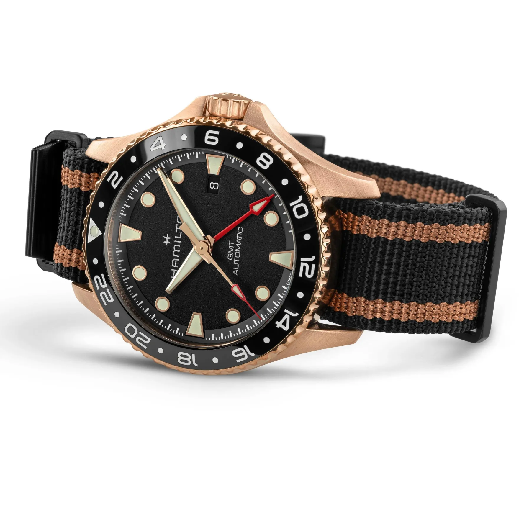 Hamilton Khaki Navy Scuba 43mm GMT Bronze Automatic Watch
