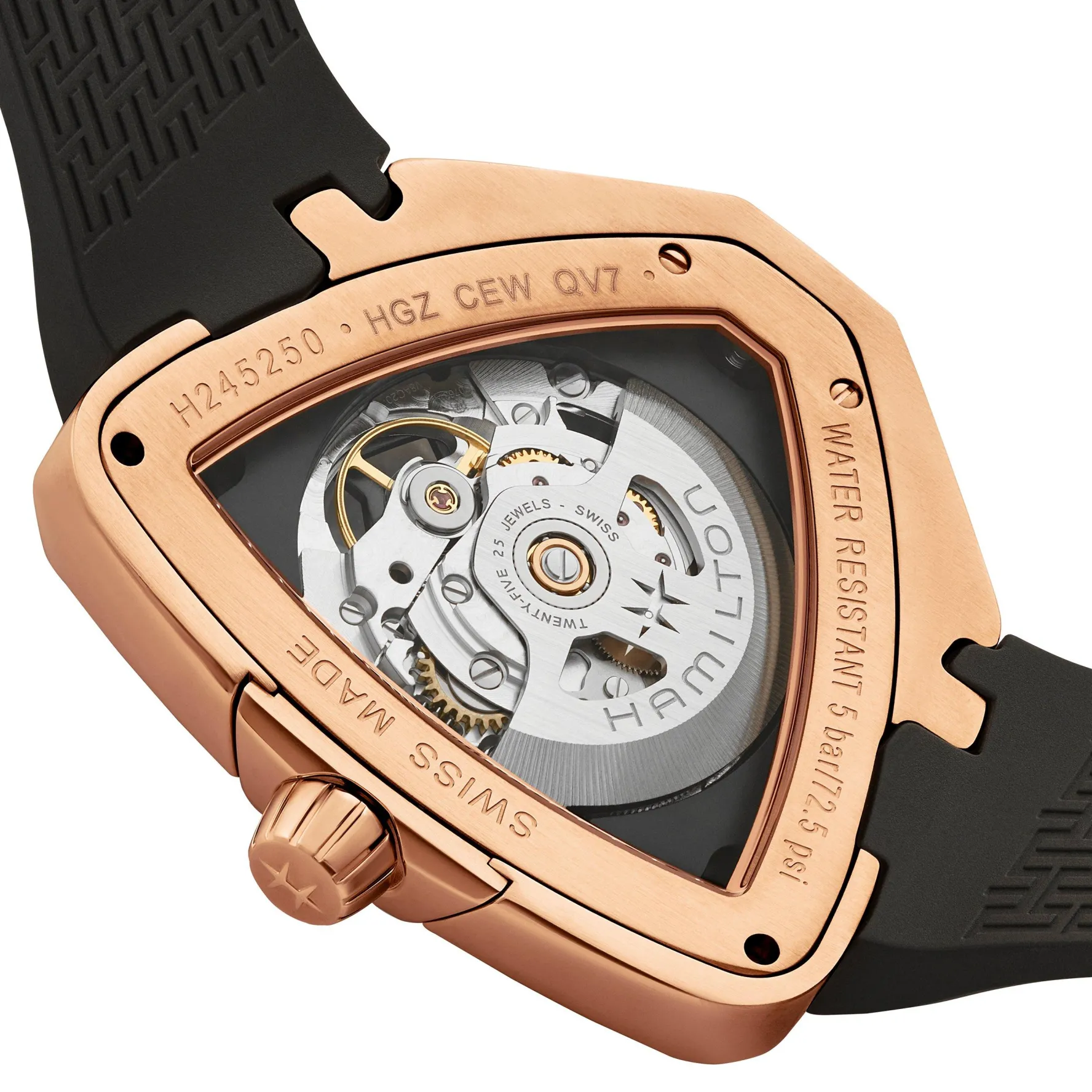 Hamilton Ventura Elvis80 42.5mm Rose Gold PVD Automatic Men's Watch