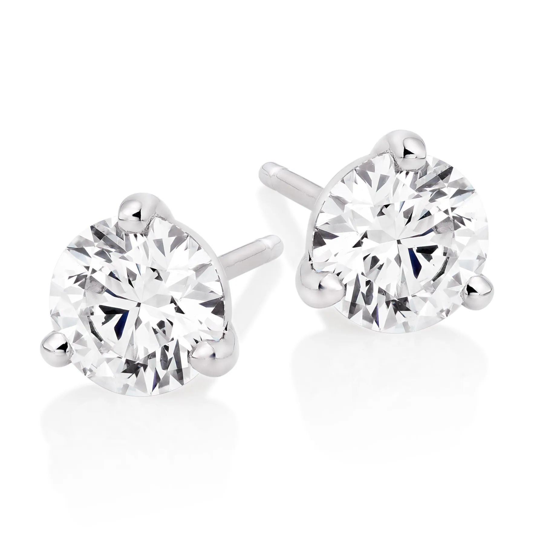 Hearts On Fire 18ct White Gold Diamond Earrings