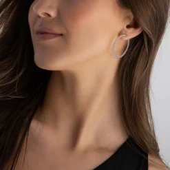 Hearts On Fire 18ct White Gold Diamond Hoop Earrings