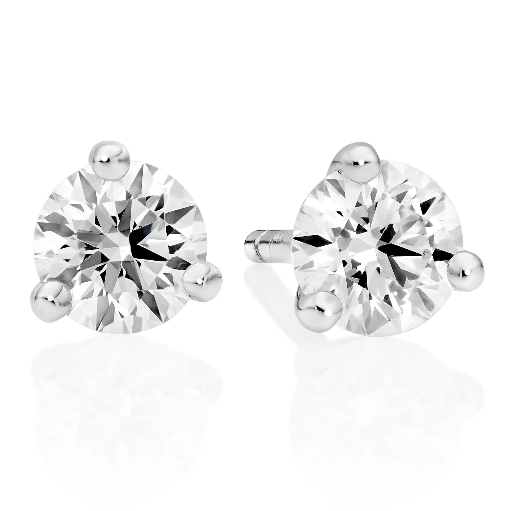 Hearts On Fire 18ct White Gold Diamond Earrings