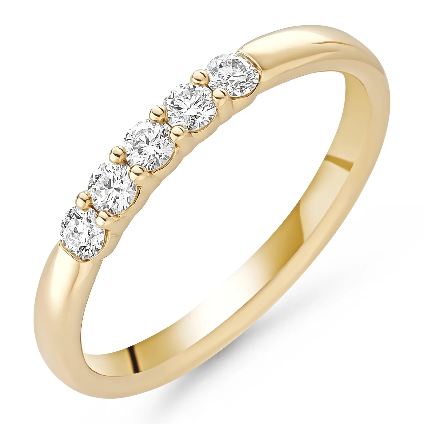 Hearts On Fire 18ct Yellow Gold Diamond 2.3mm Wedding Ring