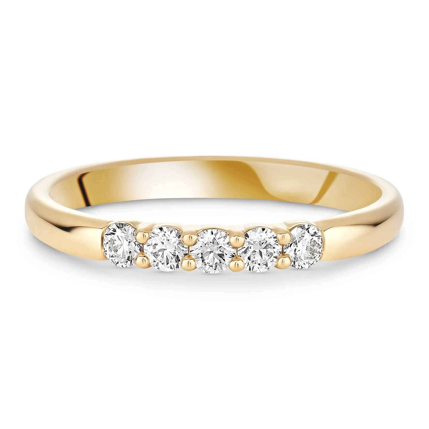 Hearts On Fire 18ct Yellow Gold Diamond 2.3mm Wedding Ring