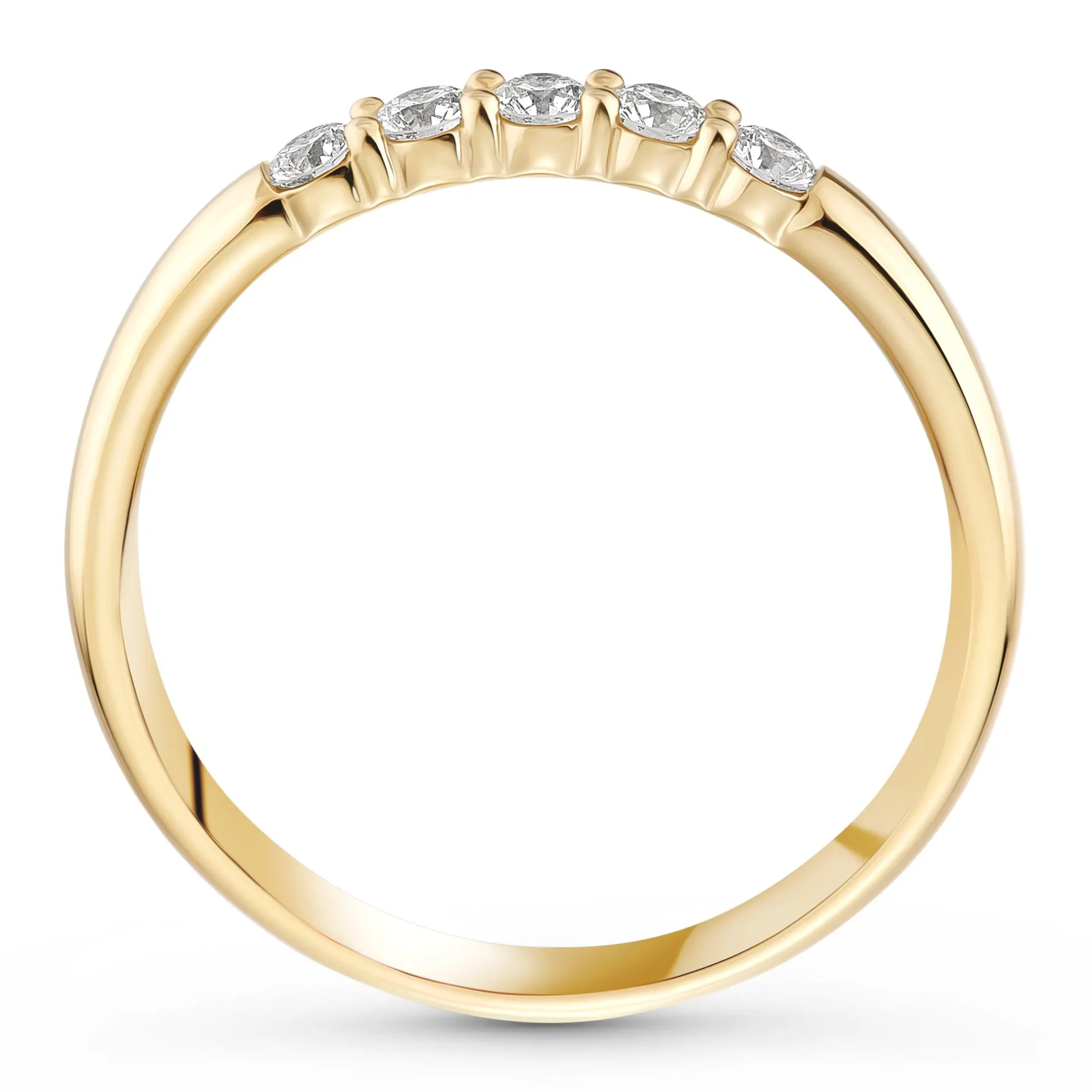 Hearts On Fire 18ct Yellow Gold Diamond 2.3mm Wedding Ring