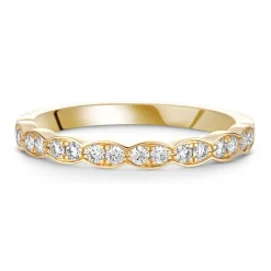 Hearts On Fire 18ct Yellow Gold Diamond 1.5mm Wedding Ring