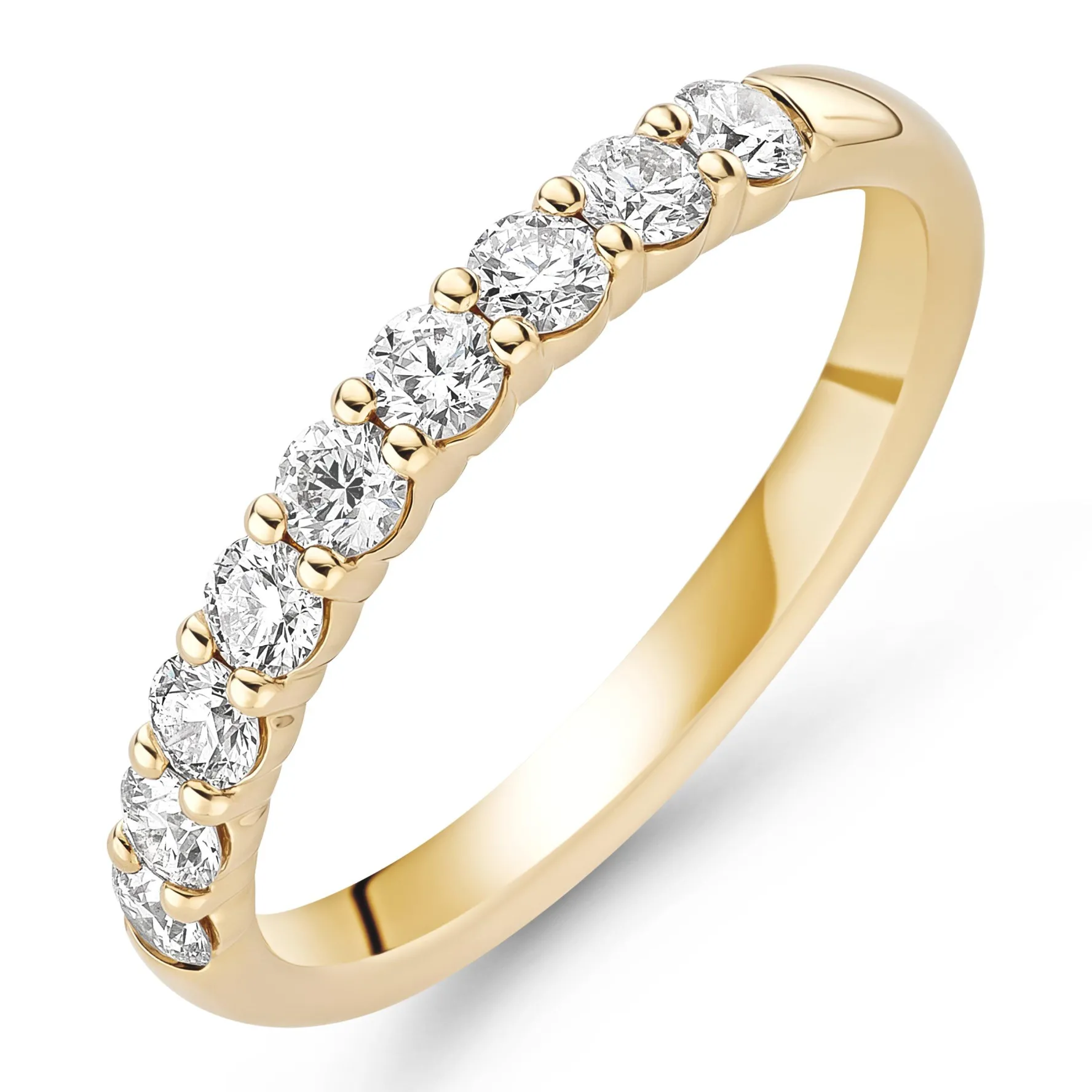 Hearts On Fire 18ct Yellow Gold Diamond 2.4mm Wedding Ring