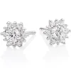 Hearts On Fire Delight 18ct White Gold Diamond Halo Earrings