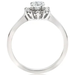 Hearts On Fire Delight Platinum Halo Diamond Ring