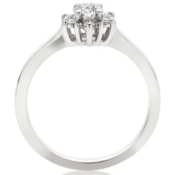 Hearts On Fire Delight Platinum Diamond Halo Ring