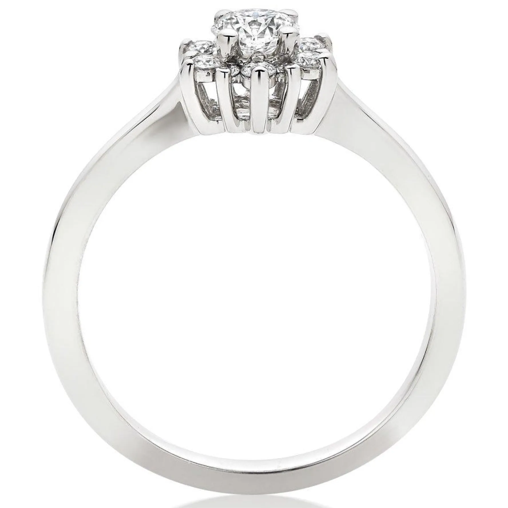 Hearts On Fire Delight Platinum Diamond Halo Ring