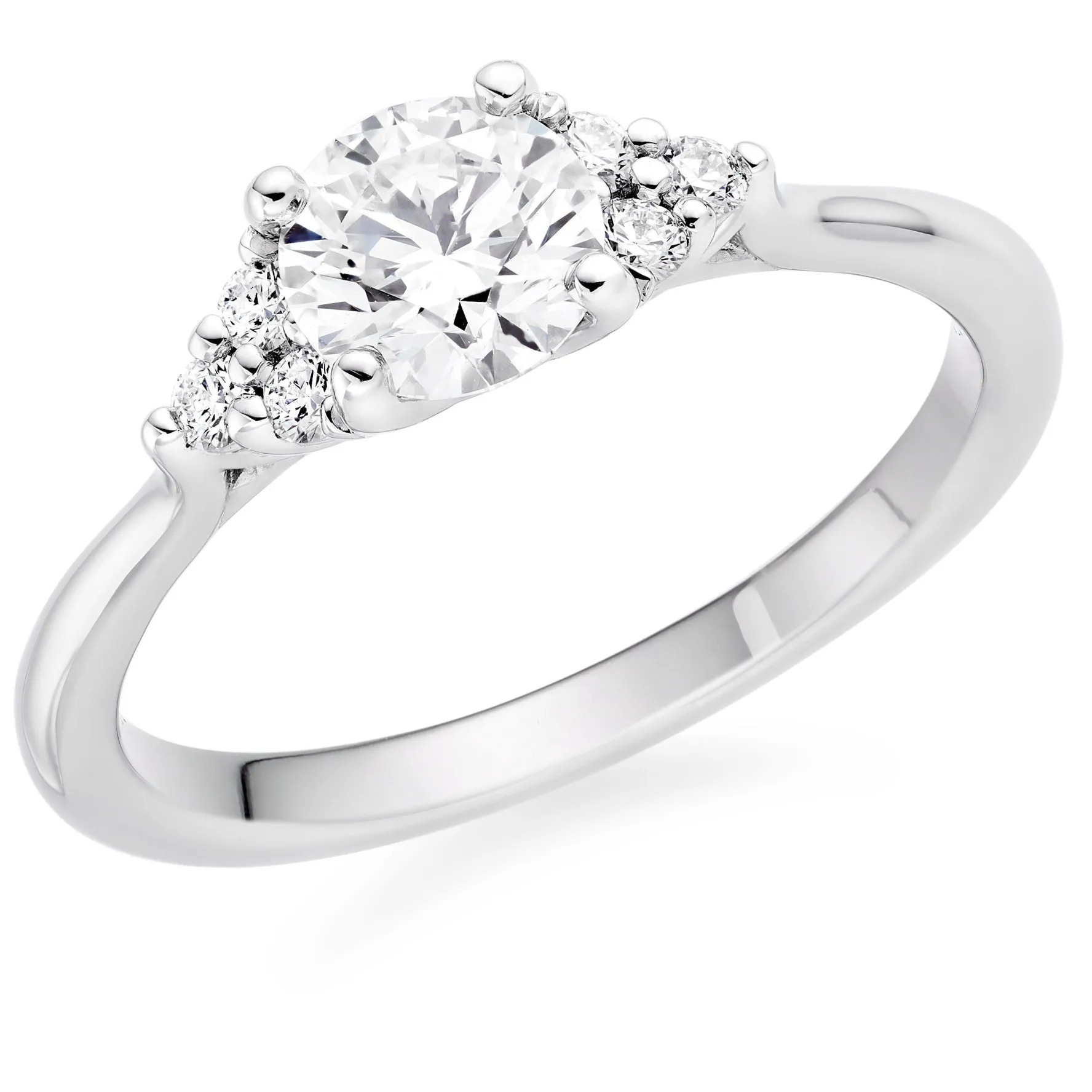 Hearts On Fire Felicity Platinum Diamond Cluster Ring