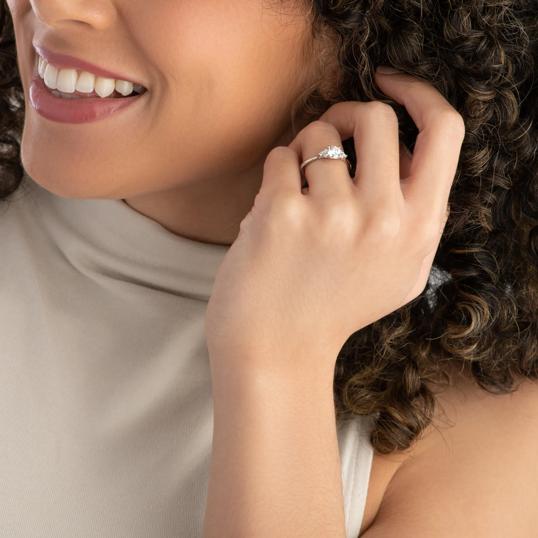 Hearts On Fire Felicity Platinum Diamond Cluster Ring