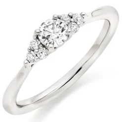 Hearts On Fire Felicity Platinum Diamond Cluster Ring