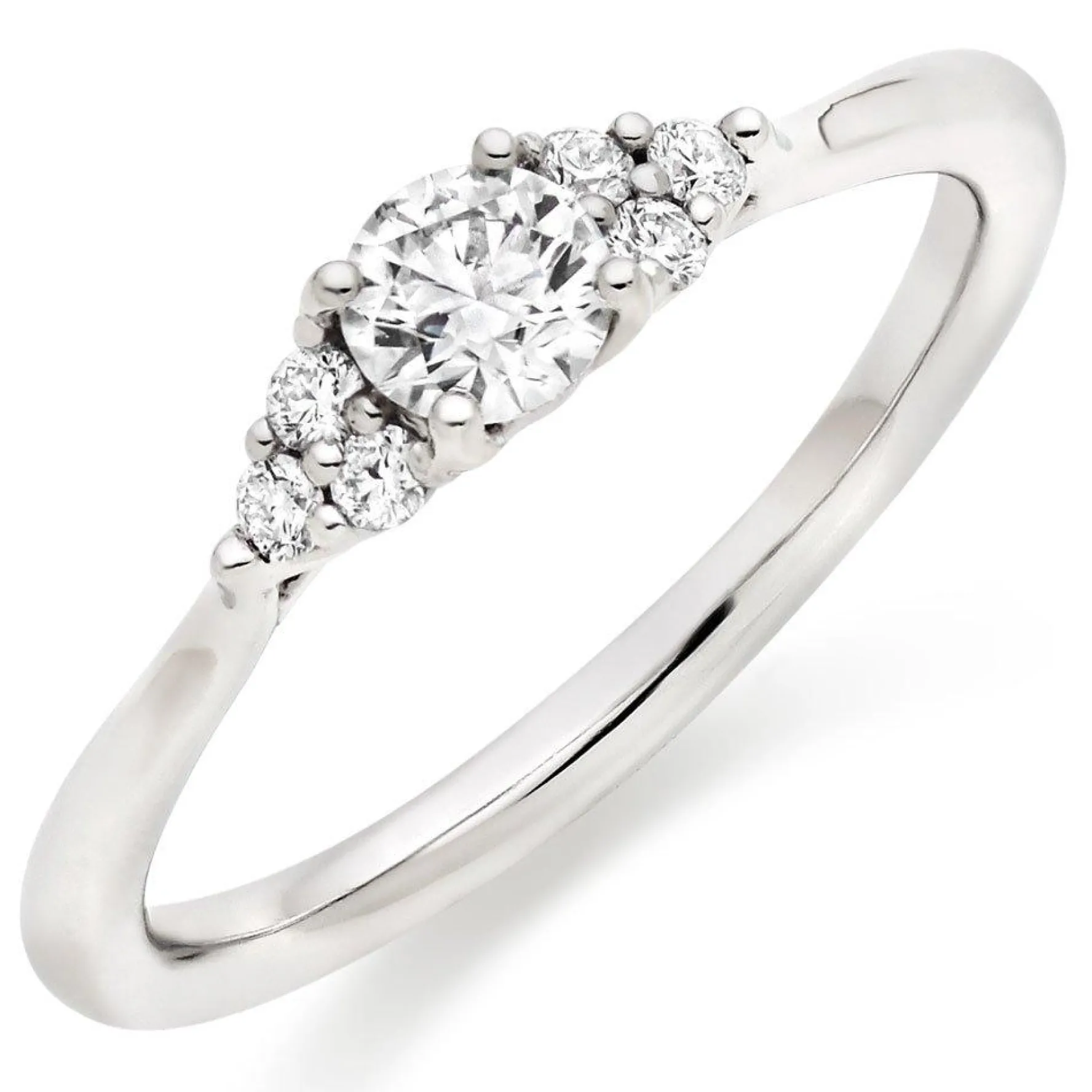 Hearts On Fire Felicity Platinum Diamond Cluster Ring
