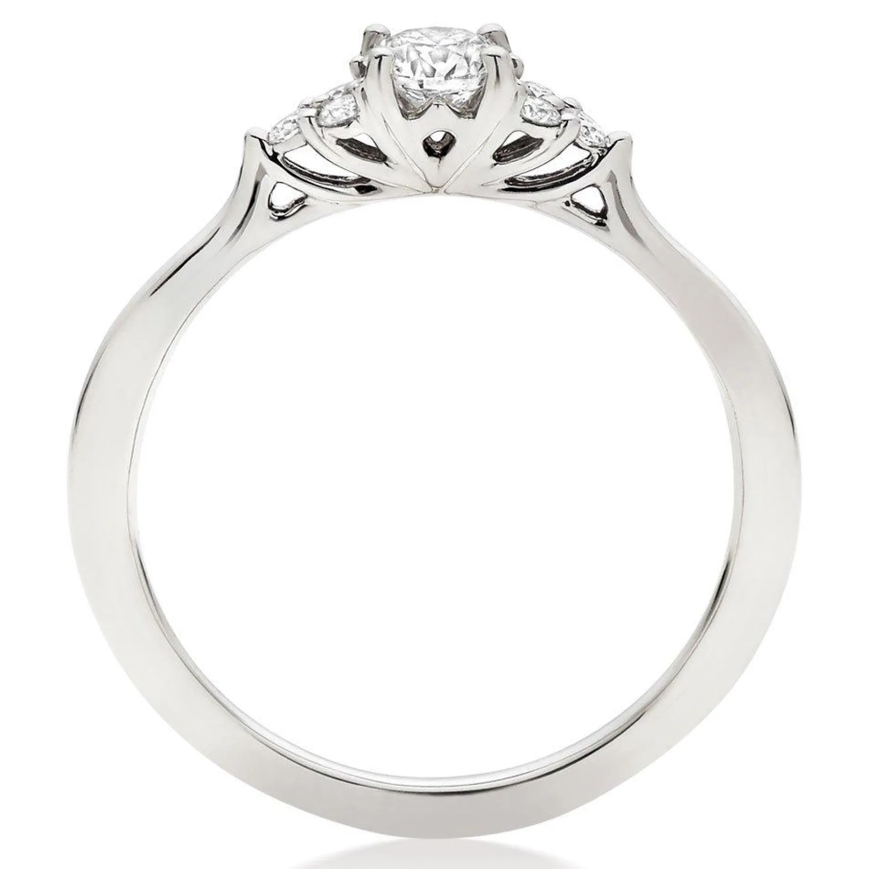 Hearts On Fire Felicity Platinum Diamond Cluster Ring