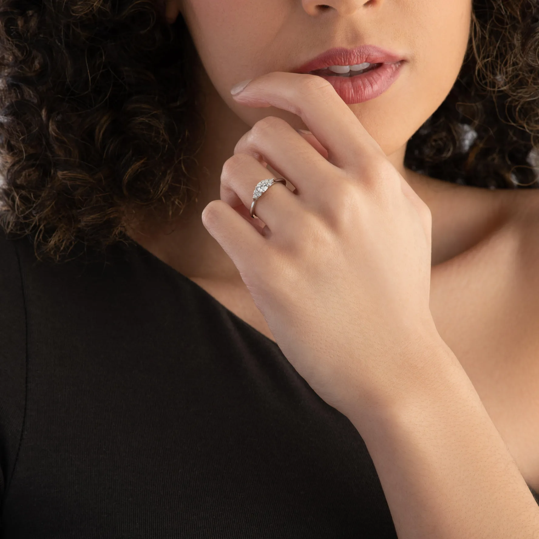 Hearts On Fire Felicity Platinum Diamond Cluster Ring