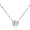 Hearts On Fire Fulfilment 18ct White Gold Diamond Cluster Pendant