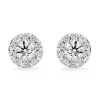 Hearts On Fire Fulfilment 18ct White Gold Diamond Cluster Earrings