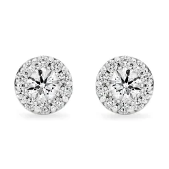 Hearts On Fire Fulfilment 18ct White Gold Diamond Cluster Earrings