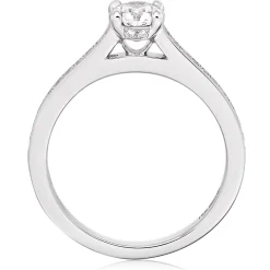 Hearts On Fire Illustrious Platinum Diamond Solitaire Ring