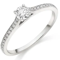 Hearts On Fire Illustrious Platinum Diamond Solitaire Ring