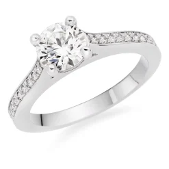 Hearts On Fire Illustrious Platinum Diamond Solitaire Ring