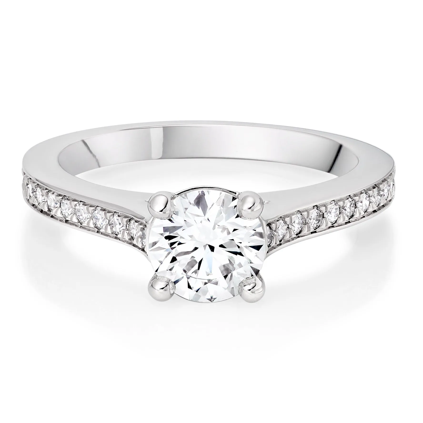 Hearts On Fire Illustrious Platinum Diamond Solitaire Ring