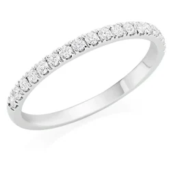 Hearts On Fire Juliette Platinum Diamond Half Eternity Ring