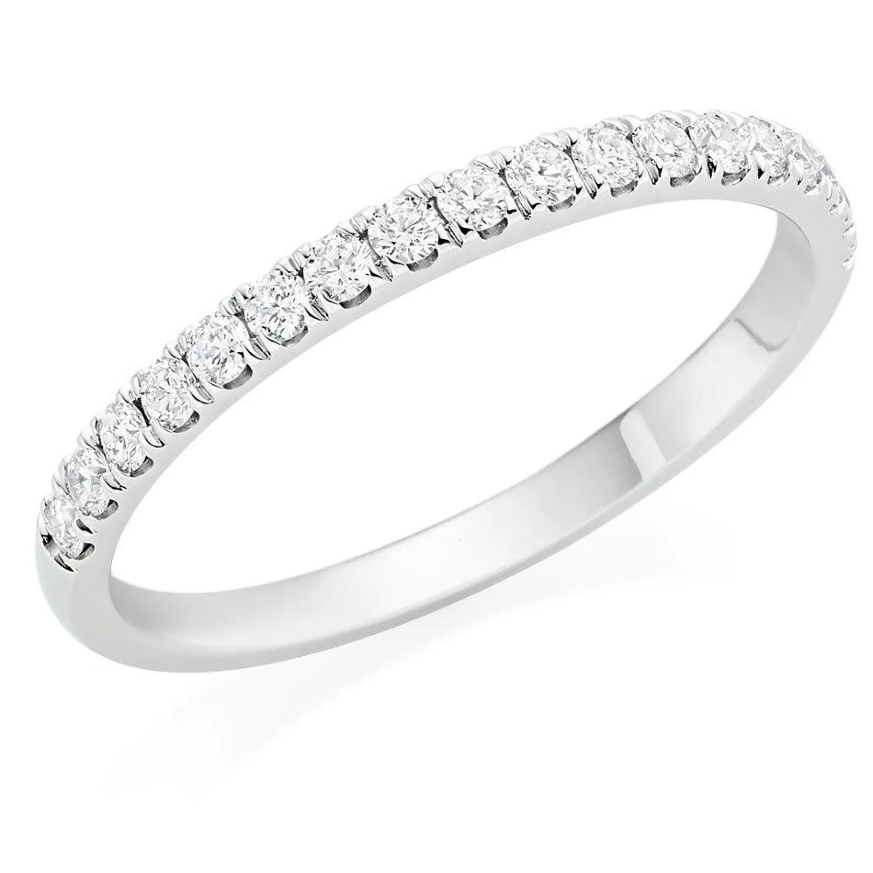 Hearts On Fire Juliette Platinum Diamond Half Eternity Ring