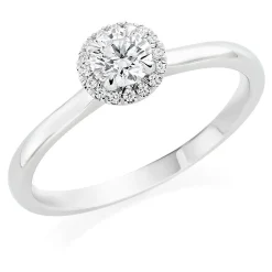 Hearts On Fire Juliette Platinum Diamond Halo Ring