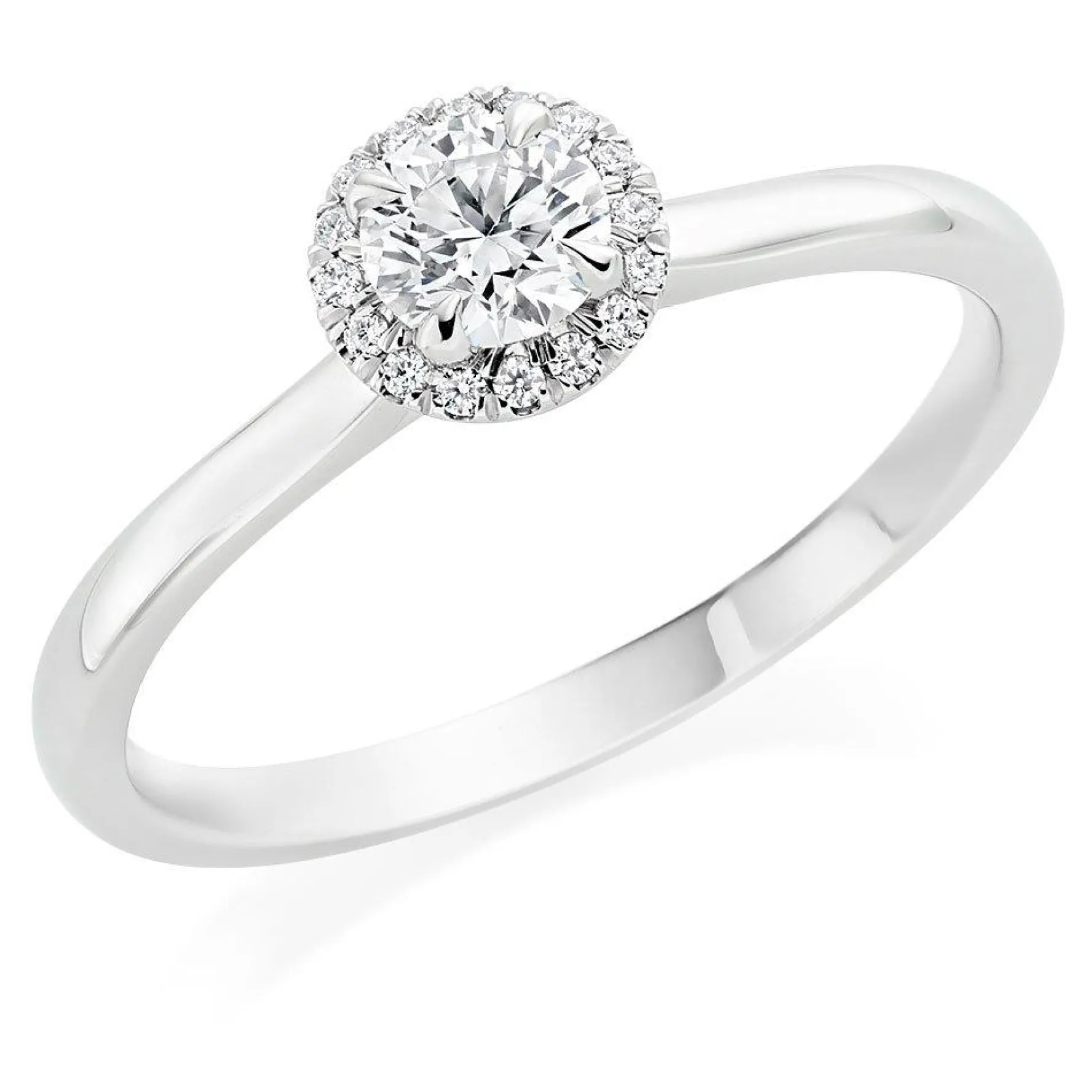 Hearts On Fire Juliette Platinum Diamond Halo Ring
