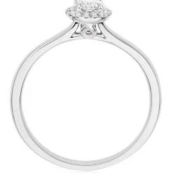 Hearts On Fire Juliette Platinum Diamond Halo Ring