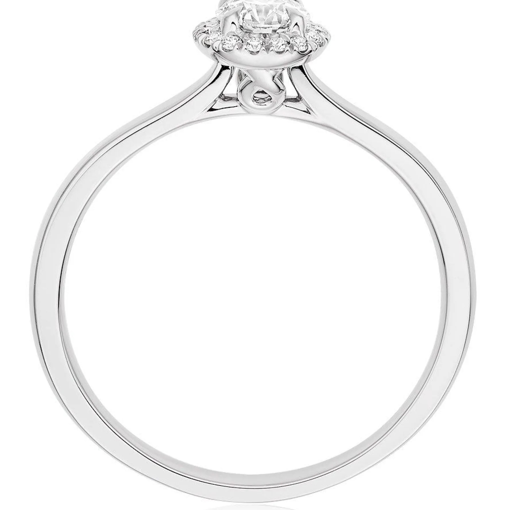 Hearts On Fire Juliette Platinum Diamond Halo Ring