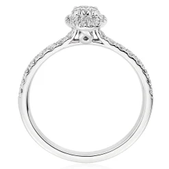Hearts On Fire Juliette Platinum Diamond Oval Halo Ring