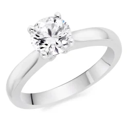 Hearts On Fire Platinum Diamond Solitaire Ring