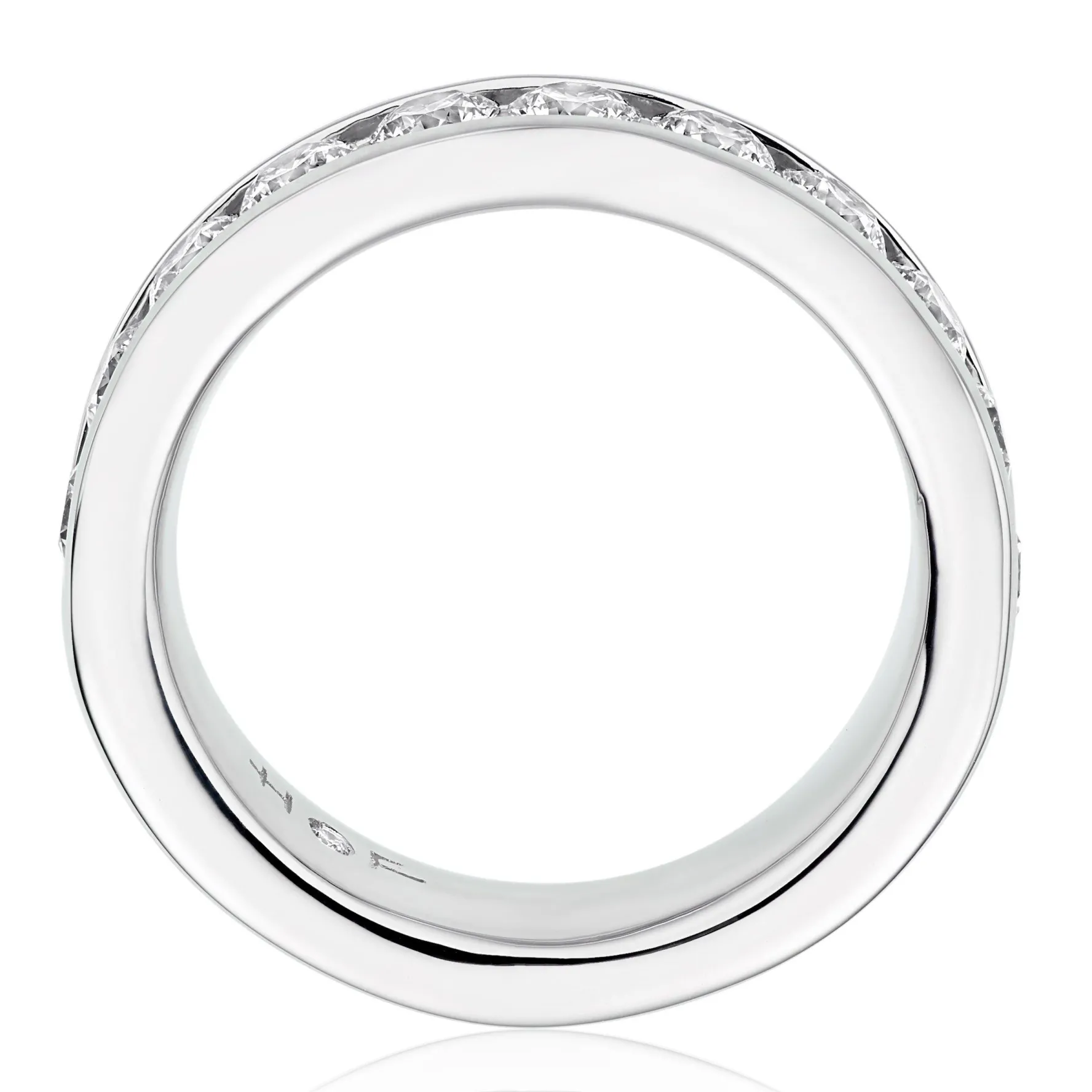 Hearts On Fire Platinum Diamond Half Eternity Ring