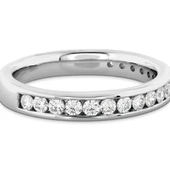 Hearts On Fire Platinum Diamond Half Eternity Ring