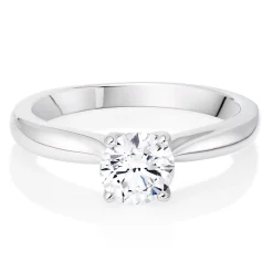 Hearts On Fire Platinum Diamond Solitaire Ring