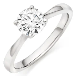 Hearts On Fire Platinum Diamond Solitaire Ring