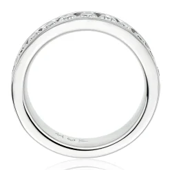 Hearts On Fire Platinum Diamond Half Eternity Ring