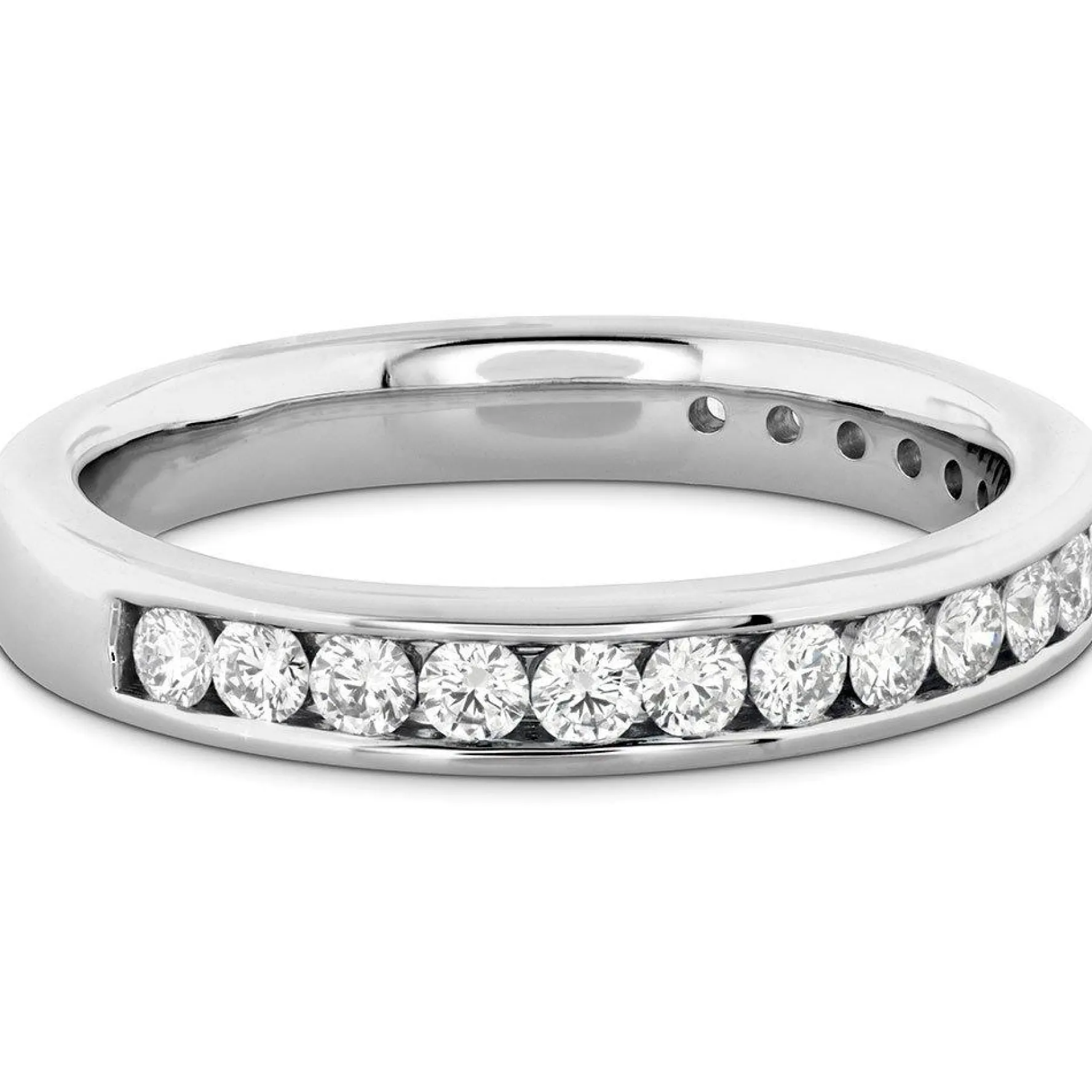 Hearts On Fire Platinum Diamond Half Eternity Ring