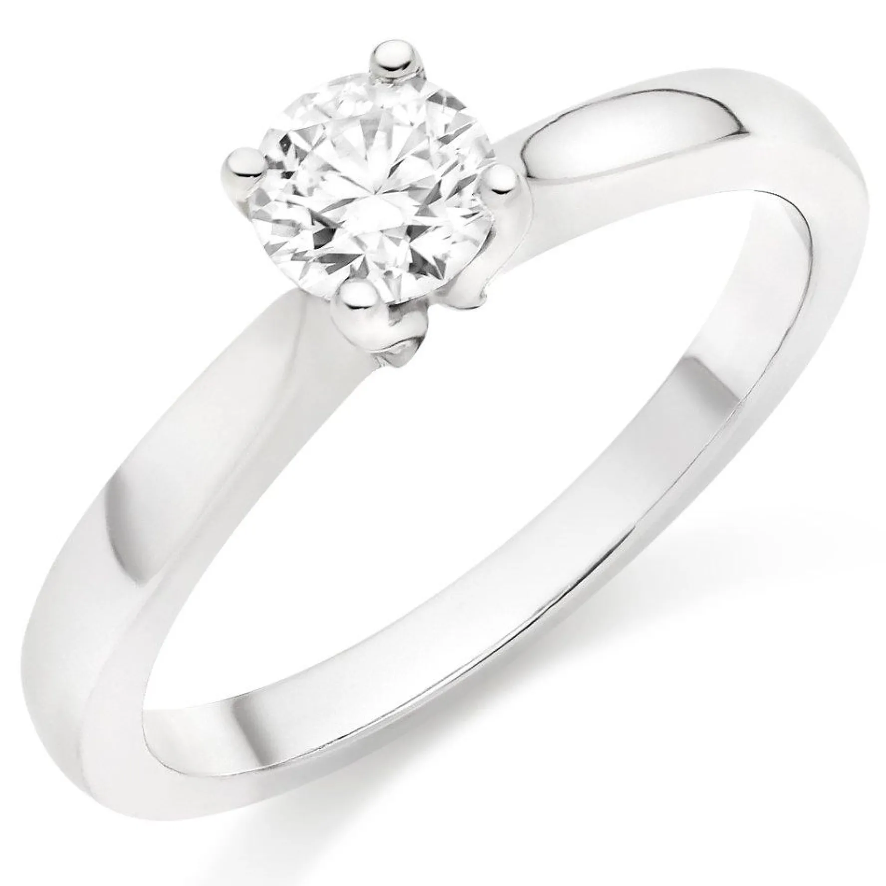 Hearts On Fire Purely Bridal Platinum Diamond Solitaire Ring