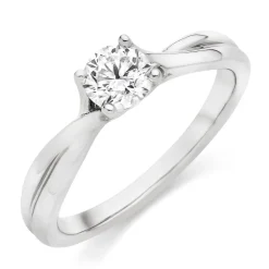 Hearts On Fire Simply Bridal Platinum Diamond Solitaire Ring