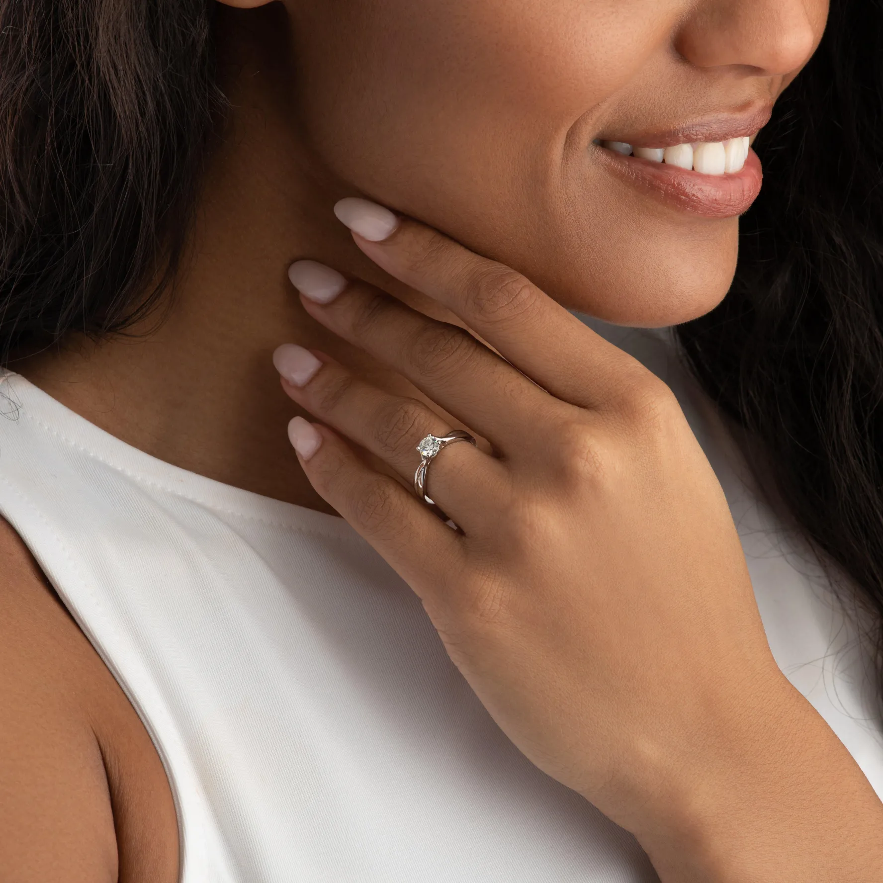 Hearts On Fire Simply Bridal Platinum Diamond Solitaire Ring